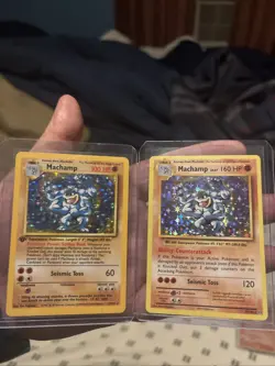 Machamp 8/102 Holo Rare Pokemon Base Set 1st Edition And Xy Evo Machamp Holo - Image 1