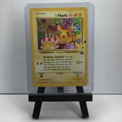 Pokemon Four Birthday Pikachu Wotc Promo Holo #24 Birthday Surprise Card - Image 5