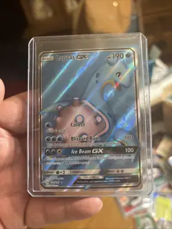 Pokemon Lapras GX Full Art Ultra Rare Holo SM Base Set 139/149 190HP - Image 3