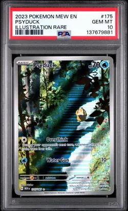 Pokemon Psyduck 175/165 Sv: Scarlet & Violet 151 Illustration Rare PSA 10 Gem - Image 1