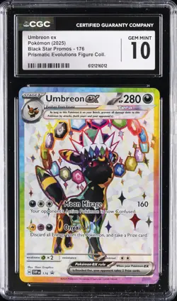 2025 POKEMON BLACK STAR PROMOS #176 UMBREON CGC 10 GEM MINT - Image 1