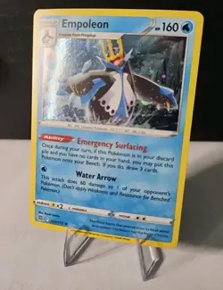 Pokemon TCG Empoleon Cosmos Holo Swirl 037/172 Brilliant Stars Promo Near Mint - Image 1