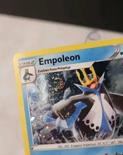 Pokemon TCG Empoleon Cosmos Holo Swirl 037/172 Brilliant Stars Promo Near Mint - Image 3
