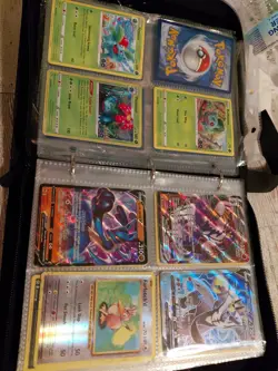 Pokemon Cards Collectible Lot Of 100+ With Pink & White Protective Album *As Is* - Image 4