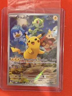 Pokemon TCG Pikachu 027 Promo Holo Black Star Paldea Evolved, Sealed 🔥 - Image 3
