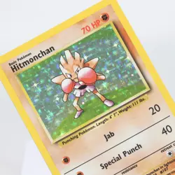 Pokemon TCG - Hitmonchan 7/102 Base Set Holo Rare WOTC - MP - Image 1
