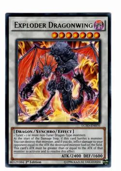 Yugioh- 1X Exploder Dragonwing - Rare - 1st Edition - LC5D-EN070 - Near Mint - Image 1