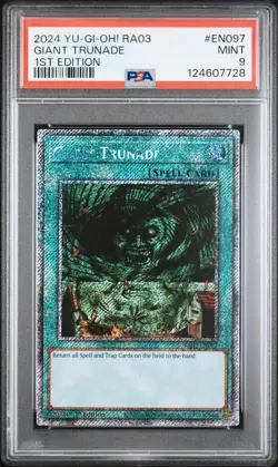 2024 YU-GI-OH! QUARTER CENTURY BONANZA 1ST EDITION #EN097 GIANT TRUNADE PSA 9 - Image 1