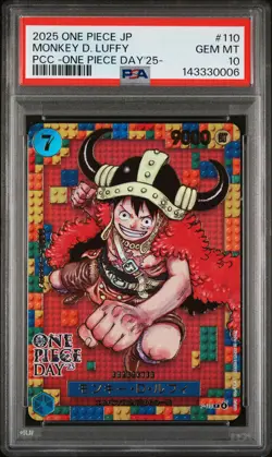 2025 ONE PIECE JPN PREMIUM COLLECTION ONE PIECE DAY'25 MONKEY D. LUFFY PSA 10 - Image 1