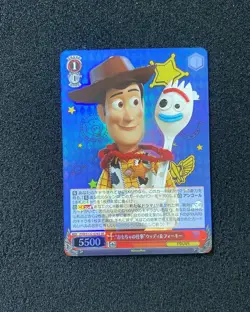 Disney Pixar TCG Japanese Weiss Schwarz #PXR/S122-076S SR Woody & Forky DL43 - Image 1