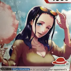 One Piece Card, Nico Robin ST21-010 C, Red straw hat logo 11, - Image 4