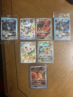 Pokemon TCG Mega Evolution Illustration Rare 7 Card Lot - Image 1