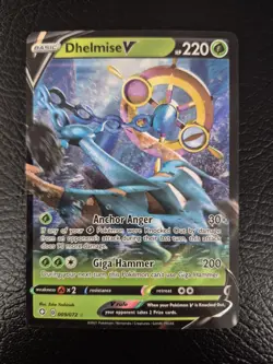 Malamar Hidden Fates SV18/SV94 baby Shiny Dhelmise V Pokemon Cards TCG - Image 5