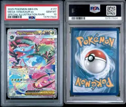Pokemon Card Mega Venusaur EX 177/132 SIR Mega Evolution PSA 10 - Image 3