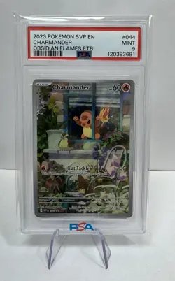 Charmander SVP 044 Obsidian Flames ETB Promo PSA 9 Mint Pokemon Card 2023 - Image 1