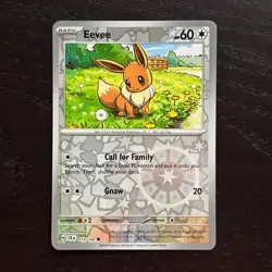 Eevee 113/142 Pokemon Stellar Crown Scarlet & Violet Reverse Holo Common Card NM - Image 1