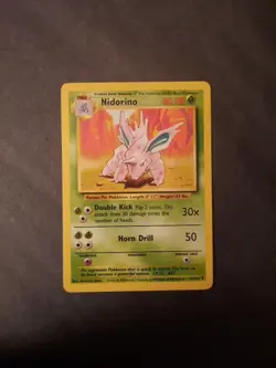 Pokemon Card TCG Nidorino Base Set 37/102 Regular Unlimited Uncommon - Image 4