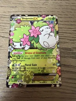Pokemon Shaymin EX Full Art Holo Black Star Promo XY148 Mythical Beast Card LP - Image 2
