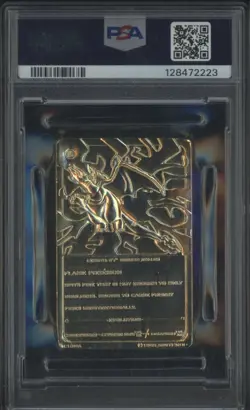 1999 Burger King Pokemon Charizard Gold Card PSA 7 NM - Image 2