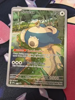 Pokemon Snorlax 051 SV Promo Holo English Scarlet & Violet 151 Card **M / NM** - Image 1