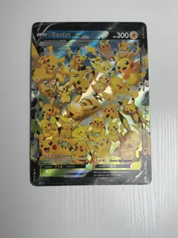 JUMBO Pikachu V-Union Oversized Pokemon Card Promo - Image 1