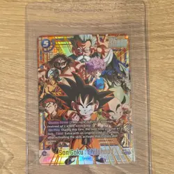 Bandai Dragon Ball Super Son Goku Childhood SCR Foil Double Strike Card - Image 1