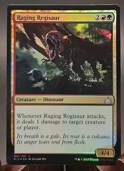Raging Regisaur Rivals of Ixalan MTG Foil Near Mint - Image 1