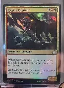 Raging Regisaur Rivals of Ixalan MTG Foil Near Mint - Image 3
