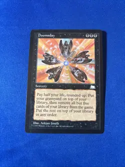 DOOMSDAY LP+ Weatherlight Original mtg Magic fast shipping - Image 1