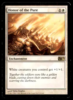Honor of the Pure LP Light Play Magic 2012 MTG [7111] - Image 1
