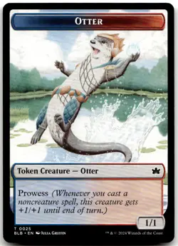 MTG Otter Token T Bloomburrow 25 LP - Image 1