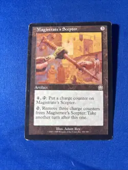 MAGISTRATE’S SCEPTER MP Mercadian Masques Original mtg Magic fast shipping - Image 1
