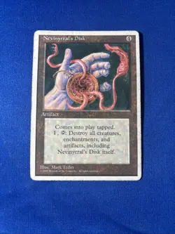NEVINYRRAL’S DISK MP Fourth 4th Edition mtg Magic fast shipping - Image 1