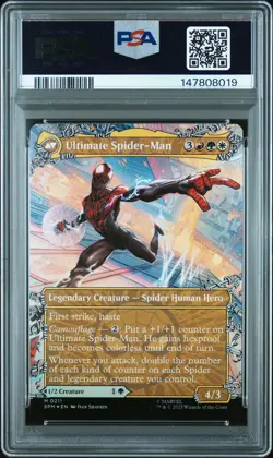 2025 MTG MARVEL'S SPIDER-MAN #0211 MILES MORALES/ULTIMATE SPIDER-MAN PSA 10 - Image 2