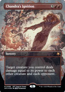 Chandra's Ignition FOIL BORDERLESS Special Guests Magic MTG NM - Image 1