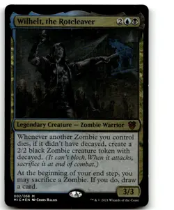 MTG Wilhelt, the Rotcleaver (Display Commander) - Thick Stock FOIL M Commander: - Image 1