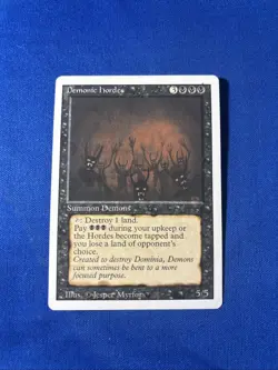 DEMONIC HORDES LP Revised 3rd Edition Reserved List mtg Magic fast shipping - Image 1