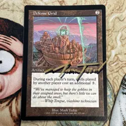 MTG EDH Magic the gathering Defense Grid Signed x1 Urza’s Legacy Mark Tedin 🔥 - Image 1