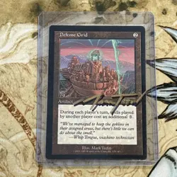 MTG EDH Magic the gathering Defense Grid Signed x1 Urza’s Legacy Mark Tedin 🔥 - Image 4