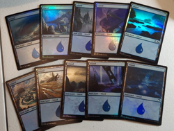 10x ISLAND basic lands *FOIL* - Various Sets released since 2016 - NM - mtg - Image 1