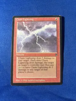 CHAIN LIGHTNING LP Legends Original Vintage mtg Magic fast shipping - Image 1
