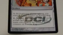 Powder Keg Artifact Magic the Gathering Dan Frazier 1/1 P04 excellent - Image 3