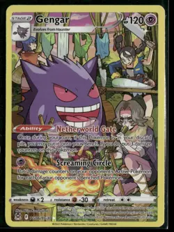 2022 Pokemon Gengar Sword & Shield Lost Origin Trainer Gallery Full Art #TG06 - Image 1
