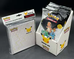 Pokemon TCG 25th Anniversary First Partner Packs Complete Set + Binder + Display - Image 1