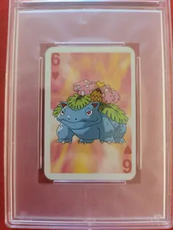 Bicycle Pokemon Mini Poker Playing Cards Venusaur 6 of Hearts Red - PSA 9 - Image 3