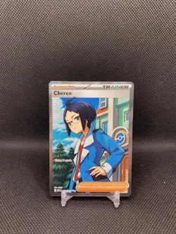 Cheren 258/217 Full Art Trainer Ultra Rare Holo Ascended Heroes Pokemon TCG #1 - Image 1