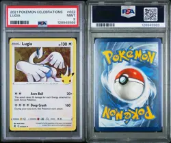 2021 Pokemon Celebrations 022/025 Lugia PSA 9 Mint Holo Foil Rare Card TCG SIR - Image 3