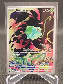 Bulbasaur 133/132 Mega Evolutions Stamped Promo 133/132 Pokemon TCG - Image 1