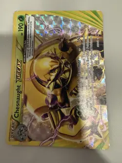 Pokemon TCG Chesnaught BREAK 12/162 XY Breakthrough Damaged - Image 1