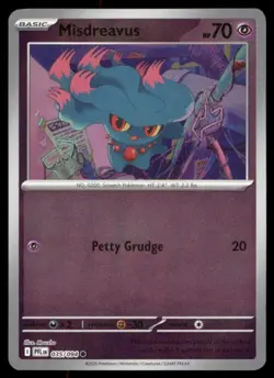 Me02: Phantasmal Flames Pokemon TCG Misdreavus Reverse Holo - Image 1